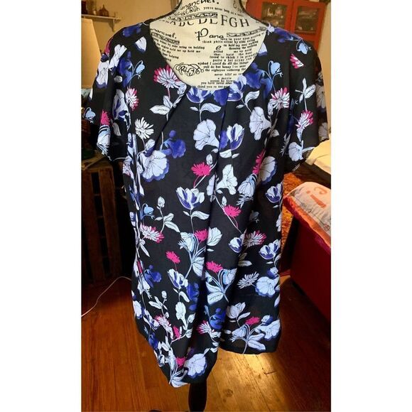 Liz Claiborne Large & Tall Floral Shirt - Picture 1 of 4
